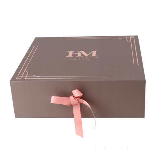 Logotipo personalizado Caja de regalo plegable magnética de cartón de lujo